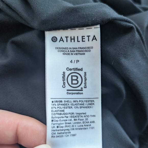 Athleta Attitude Lined Pant Women's 4 Petite Black - Picture 9 of 11